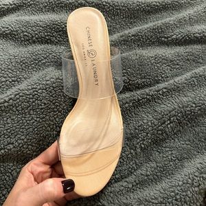 Chinese Laundry clear heels